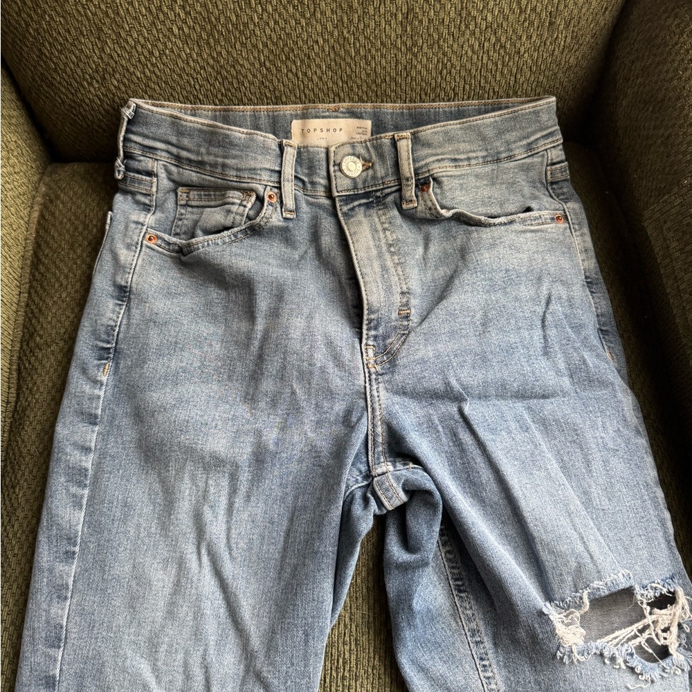Topshop Light Blue Denim Jeans Jamie Jeans Size 28 / 30